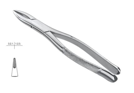 Extracting Forcep, American Pattern, Upper Incisors & Roots